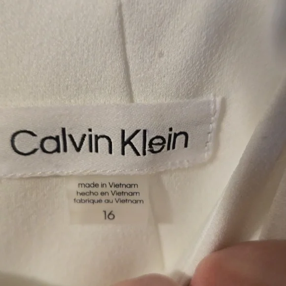 Calvin Klein Women's White Dress - Picture 6 of 8